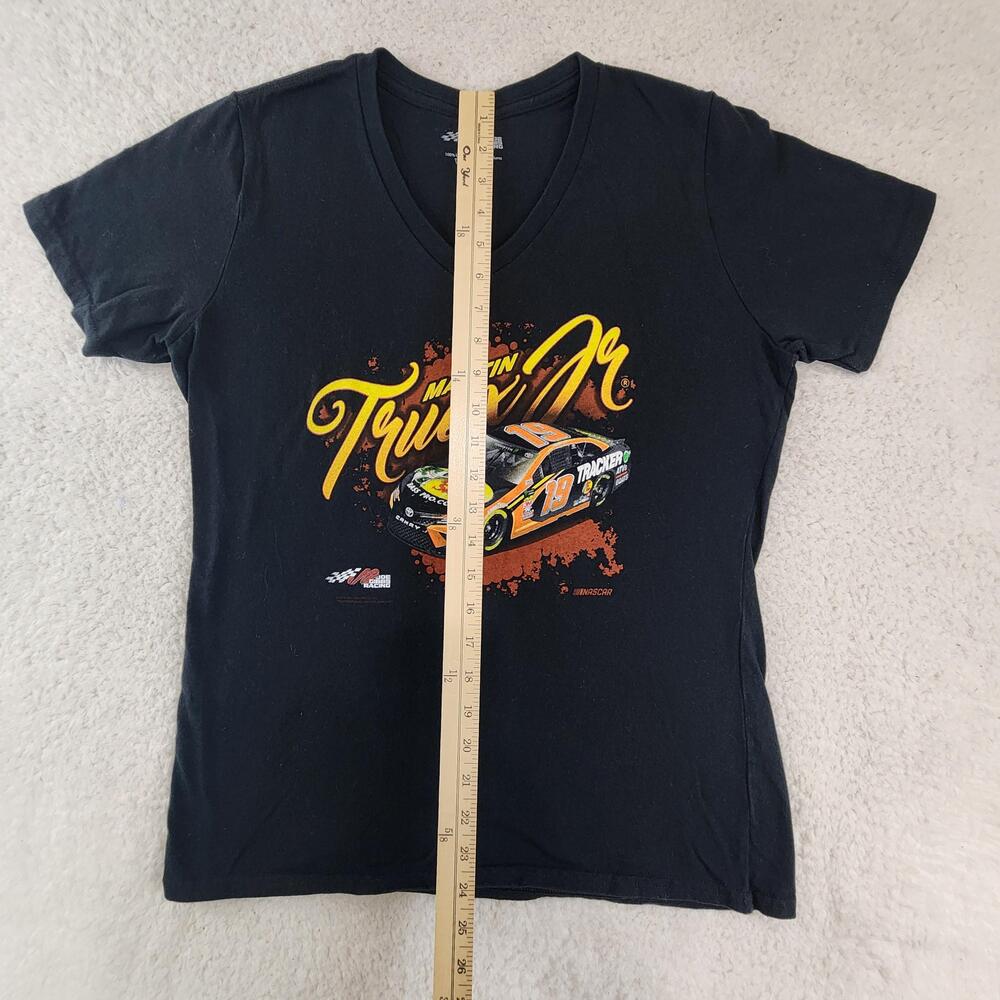 Martin Truex Jr Shirt Womens Medium Black NASCAR Auto Racing Joe Gibbs Racing - Picture 6 of 9
